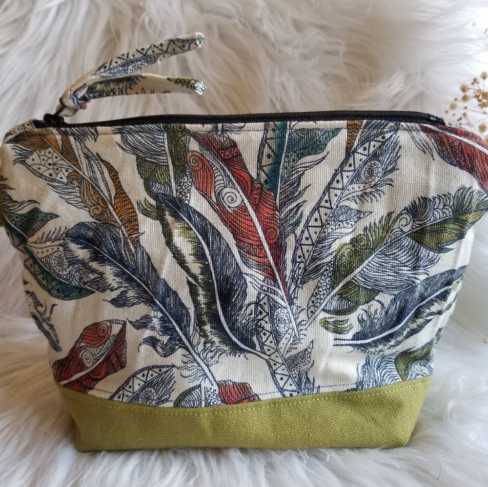 Handmade Cosmetic Travel Zipper Bag